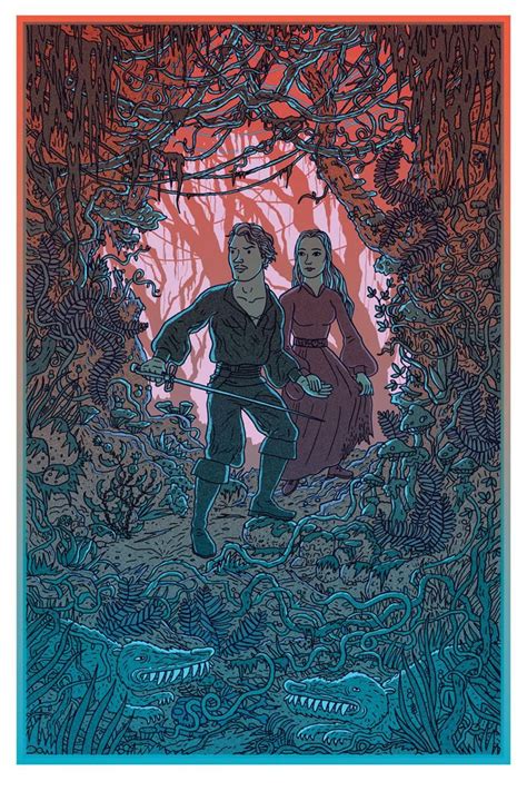 The Fire Swamp Silkscreen Print by Jacob Borshard