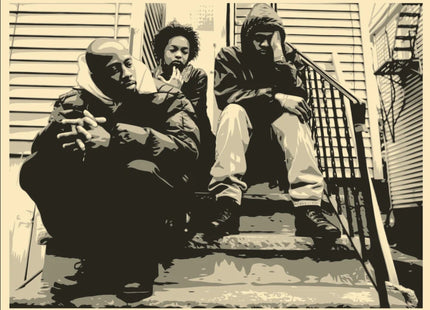 The Fugees Collaboration B+ Silkscreen Print by Ernesto Yerena Montejano- Hecho Con Ganas