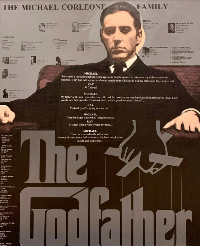 The Godfather HPM Serigraph Print by Steve Kaufman SAK