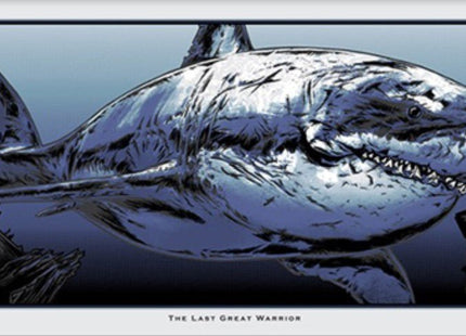 The Last Great Warrior Blue Silkscreen Print by Rhys Cooper