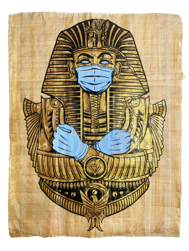 The Masked Pharaoh Silkscreen Print by Marwan Shahin