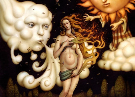 The North Wind and the Sun Giclee Print by Naoto Hattori