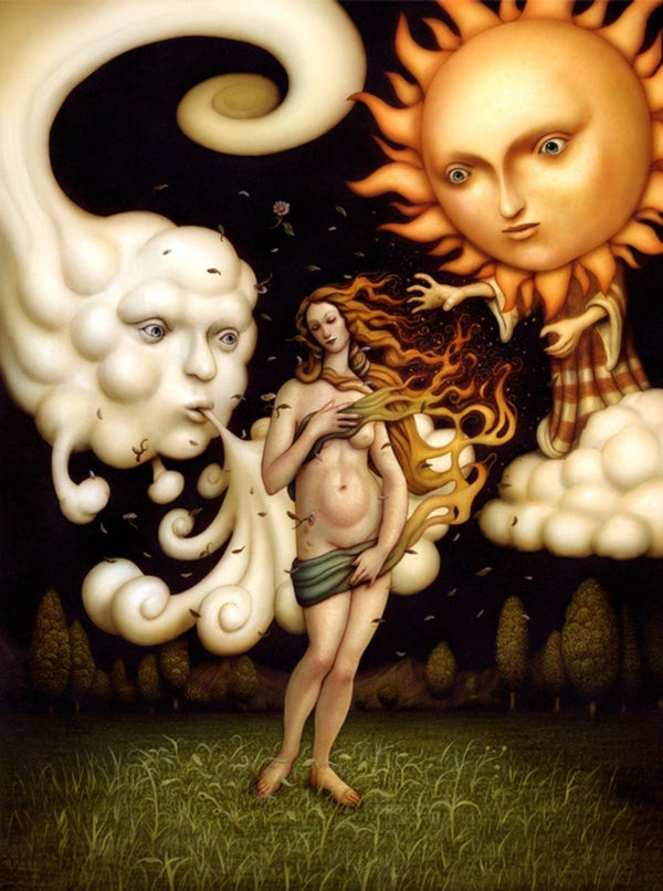 The North Wind and the Sun Giclee Print by Naoto Hattori