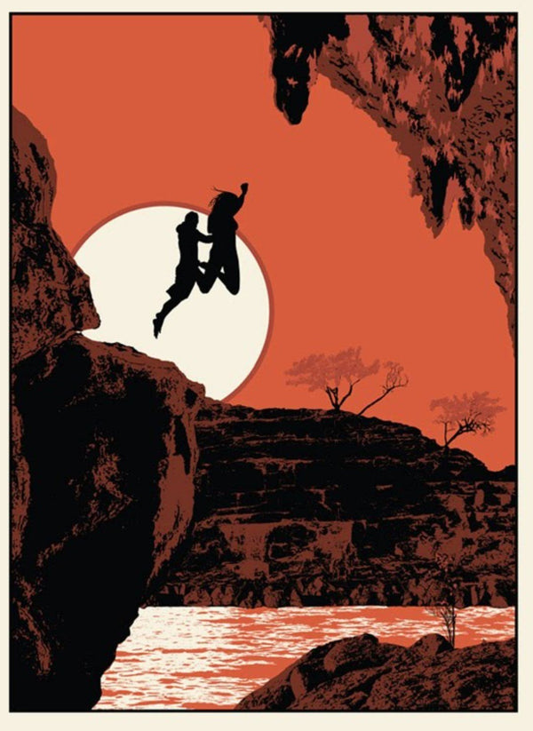 The Plunge Silkscreen Print by Russell Moore