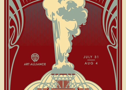 The Provocateurs- Chicago 2014- Blue Silkscreen Print by Shepard Fairey- OBEY