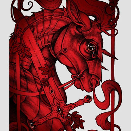 The Red Horse of War Archival Print by Caitlin Hackett