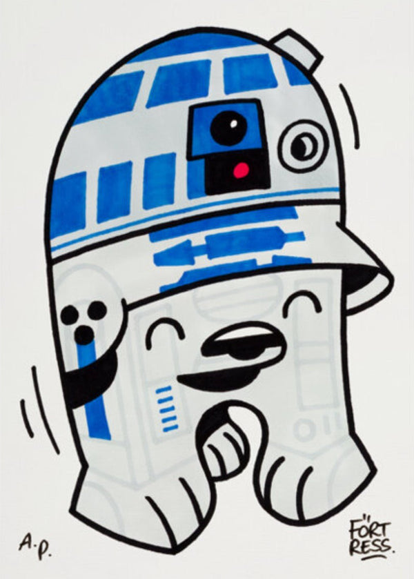 Le robot avec une rose Dessin AP par Flying Fortress