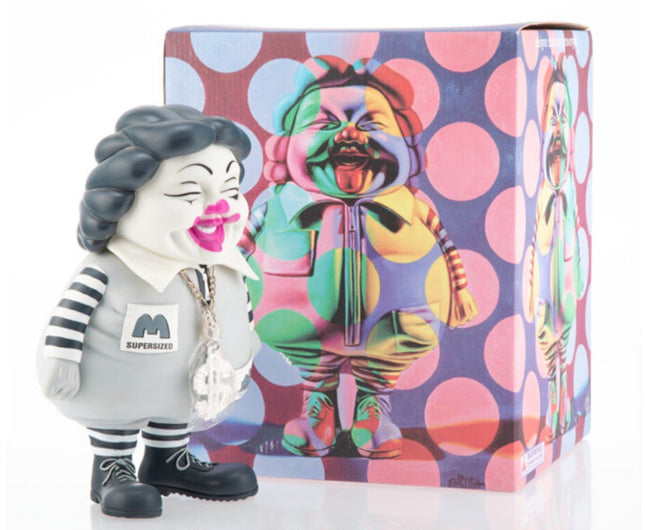 The Showroom NYC MC Supersized Mono Grey Art Toy by Ron English