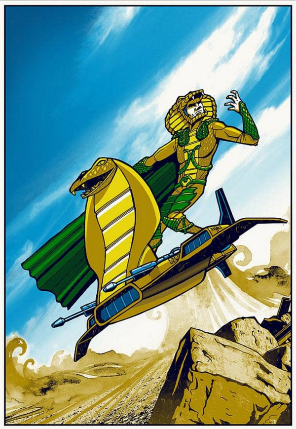 The Snake and the Bear Silkscreen Print by Clinton Reno