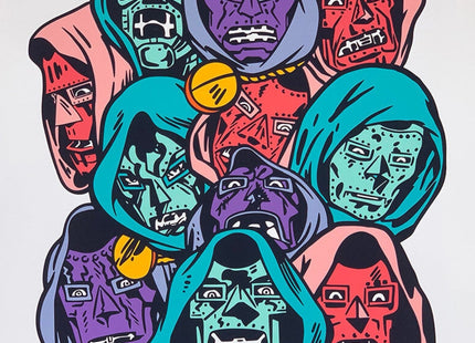 The Softer Side of Dr Doom Silkscreen Print by Aaron Craig- Pop Mash