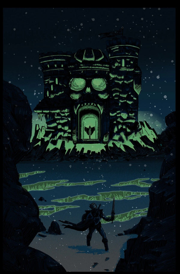 The Sorceress Awaits Glow Silkscreen Print by Tim Doyle