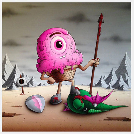 The Triumphant Warrior Giclee Print by Buff Monster