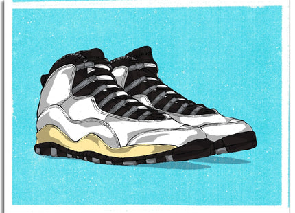The Twelve: Wear Your Jays Jordan 10 Silkscreen Print by Eric Pagsanjan