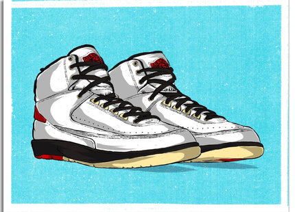 The Twelve: Wear Your Jays Jordan 2 Silkscreen Print by Eric Pagsanjan