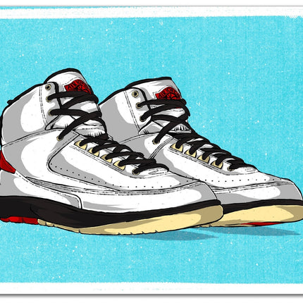 The Twelve: Wear Your Jays Jordan 2 Silkscreen Print by Eric Pagsanjan