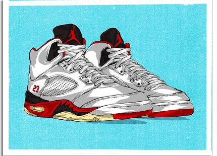 The Twelve: Wear Your Jays Jordan 5 Silkscreen Print by Eric Pagsanjan