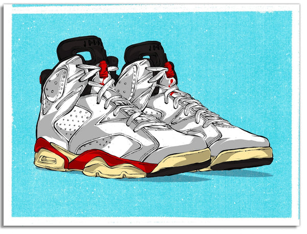 The Twelve: Wear Your Jays Jordan 6 Silkscreen Print by Eric Pagsanjan