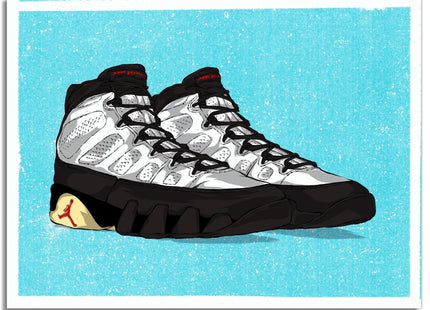The Twelve: Wear Your Jays Jordan 9 Silkscreen Print by Eric Pagsanjan