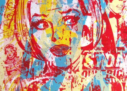 The Wedding is Off Red Silkscreen Print by Greg Gossel