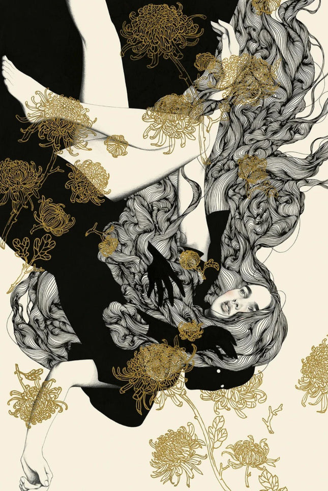 The Yellow Passerby & I Silkscreen Print by Tran Nguyen