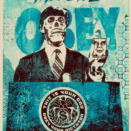 They Live 2 Silkscreen Print by Shepard Fairey- OBEY