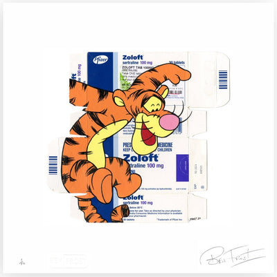 Tigger on Zoloft Archival Print by Ben Frost