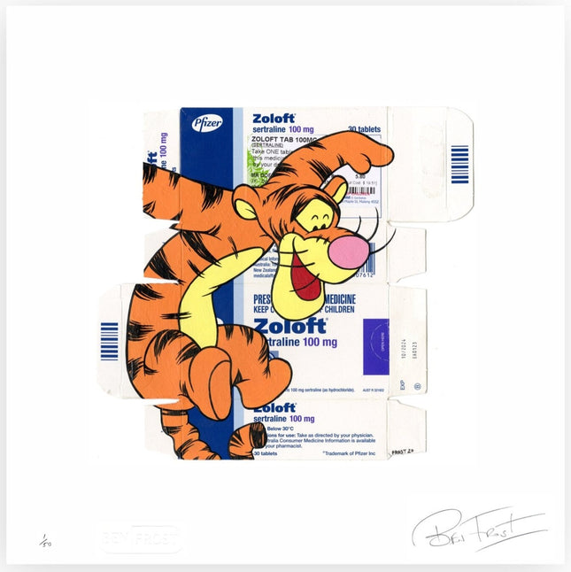 Tigger on Zoloft Archival Print by Ben Frost