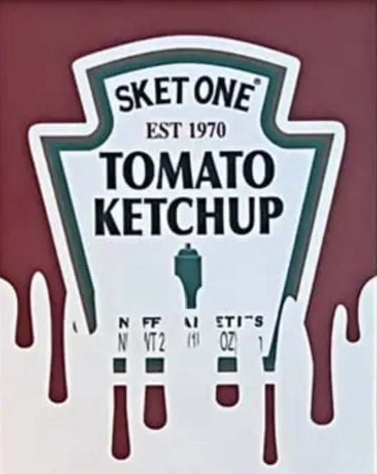 Tomato Ketchup Condiment Canvas Giclee Canvas by Sket-One