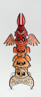 Totem Wood Panel Sculpture by Joe Ledbetter