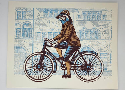 Tour de Finch Silkscreen Print by Nate Duval