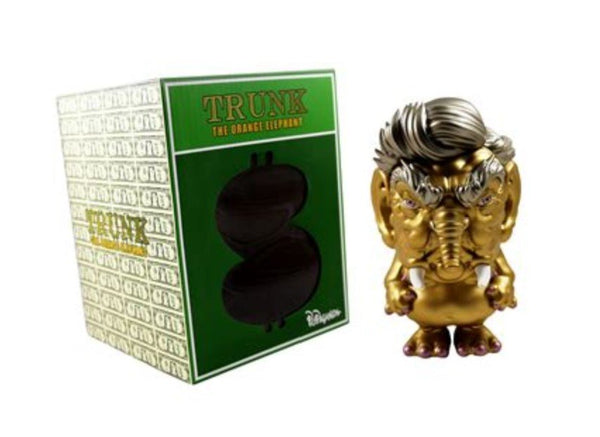 Trunk Elephant Gold Art Toy by Ron English