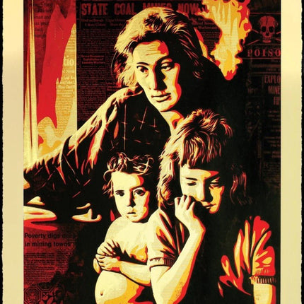 Two Americas- Large Format Serigraph Print by Shepard Fairey- OBEY