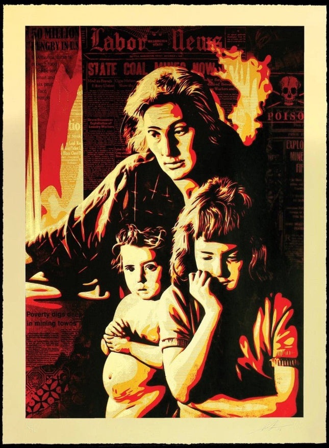 Two Americas- Large Format Serigraph Print by Shepard Fairey- OBEY