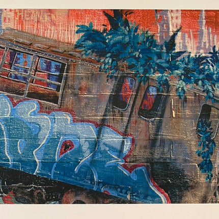 Two Train Wreck Giclee Print by Lady Pink