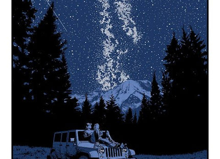 Under a Blanket of Stars We Confessed Our Dreams Silkscreen Print by Russell Moore