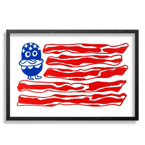 United Tastes Of America Silkscreen Print by Jon Burgerman