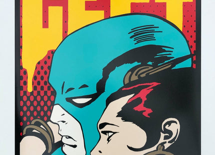 Until The End of Time Yellow Uncut Varnished AP Silkscreen Print by Cept