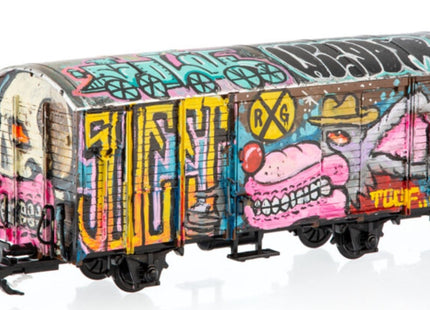 Untitled Box Car Graffiti Train Art Toy Sculpture by Sweet Toof