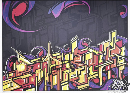 Untitled Graffiti Future Throw-Up AP Giclee Print by Saber