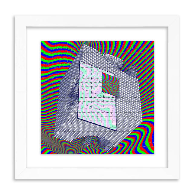 Untitled Simulator Interface III Blotter Paper Archival Print by J Demsky