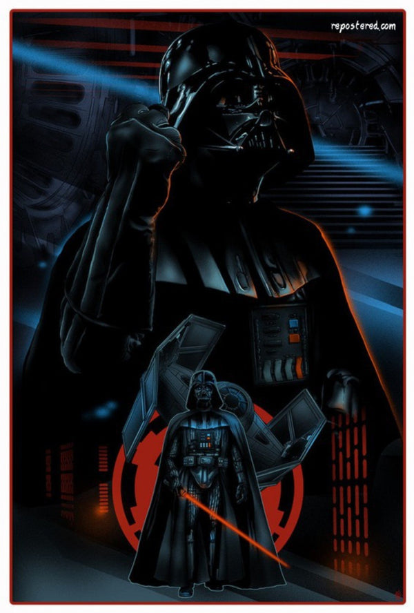 Vader Silkscreen Print by Vance Kelly