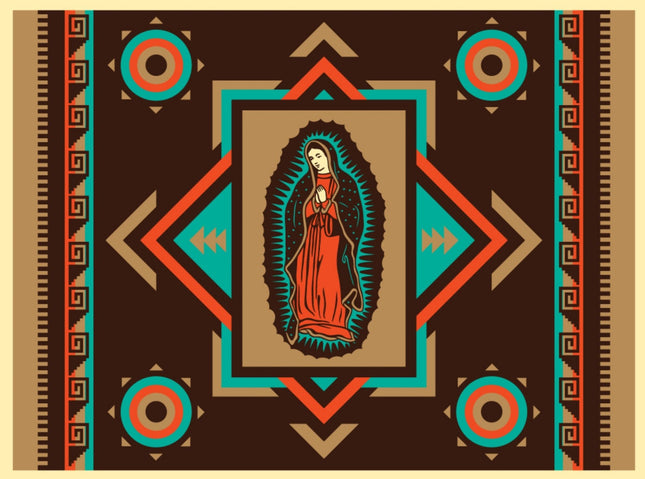 Virgen De Las Estrellas Silkscreen Print by Ernesto Yerena Montejano- Hecho Con Ganas
