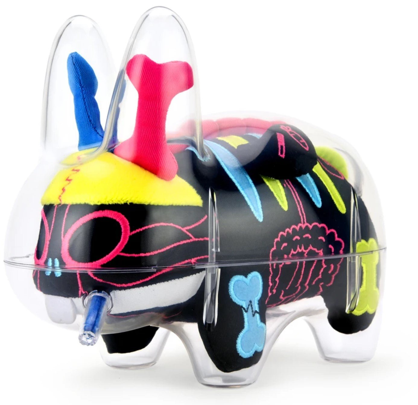 Labbit Visible Labbit Plush Guts Neon Art Toy by Frank Kozik – Sprayed Paint ...