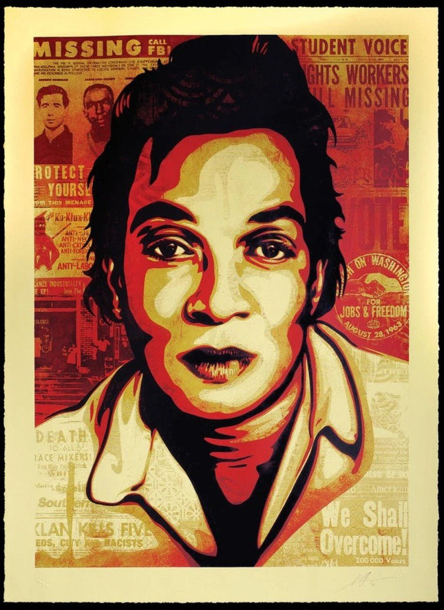 Voting Rights- Large Format Serigraph Print by Shepard Fairey- OBEY