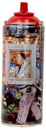 Wall Frame Red Spray Paint Can Sculpture by Mr Brainwash- Thierry Guetta