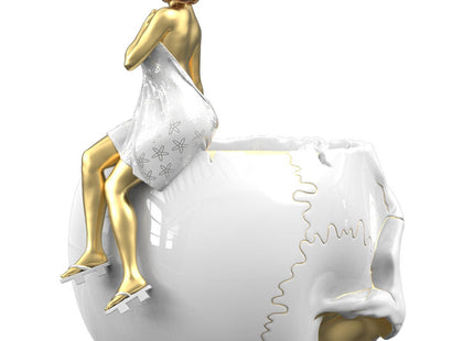 Warm Thoughts Golden Touch Art Toy Sculpture by Death and Milk