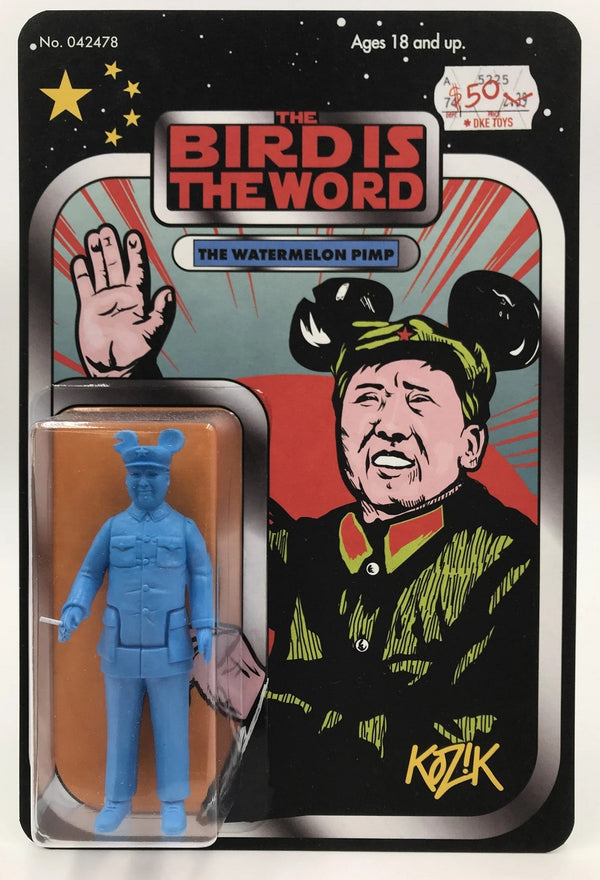 Watermelon Pimp Blue Art Toy by Frank Kozik