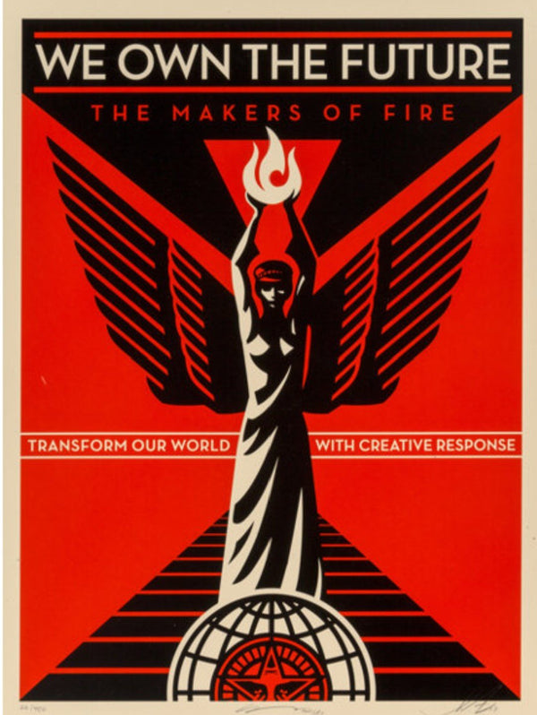 Somos dueños del futuro Serigrafía de Shepard Fairey- OBEY