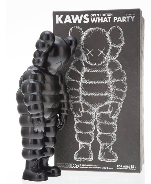KAWS WHAT PARTY フィギュア　ブラック what-party-figure-black-