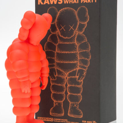 What Party Figure Orange Fine Art Toy by Kaws- Brian Donnelly